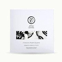 Box of Etta Loves 3-Pack Drawing Print Muslin Squares