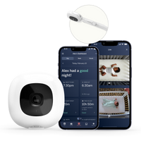 Nanit Pro Camera with mobile display of the Nanit APP
